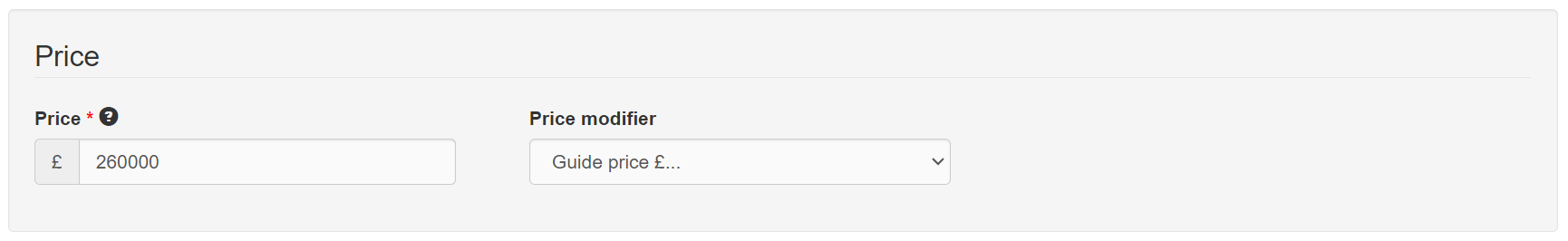 Add listing - Price section.png